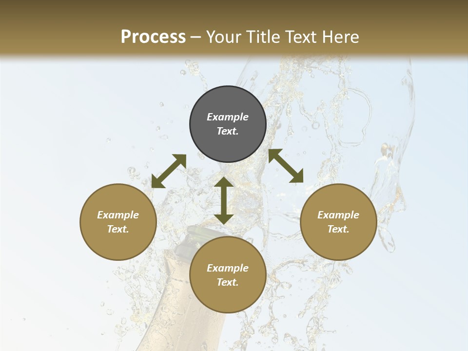 Luxury Flowing Cold PowerPoint Template