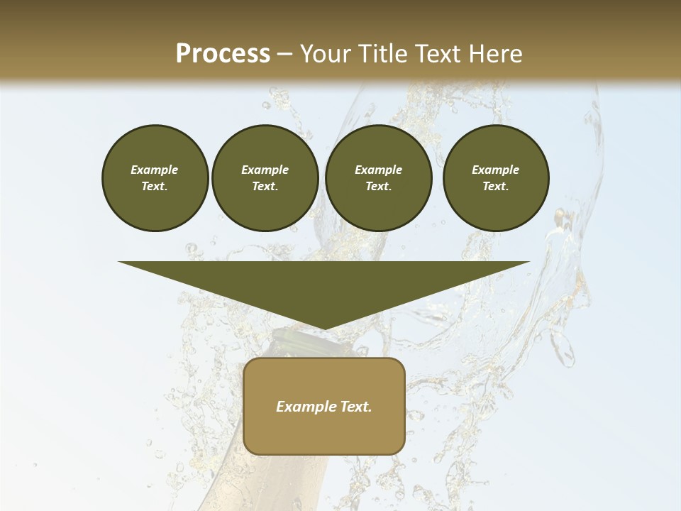 Luxury Flowing Cold PowerPoint Template
