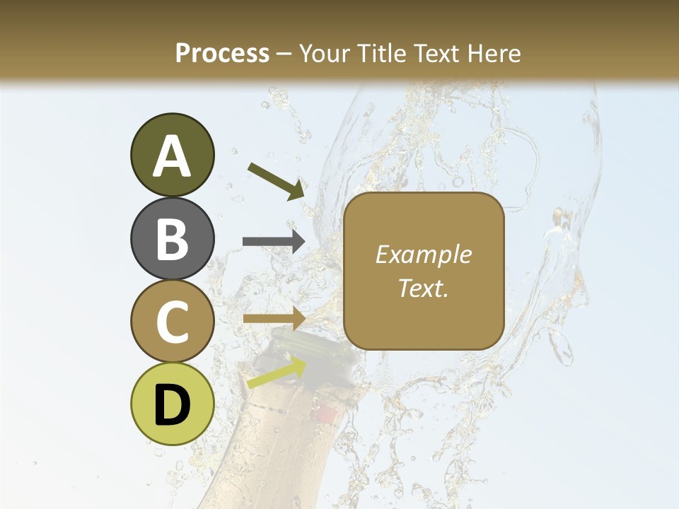 Luxury Flowing Cold PowerPoint Template