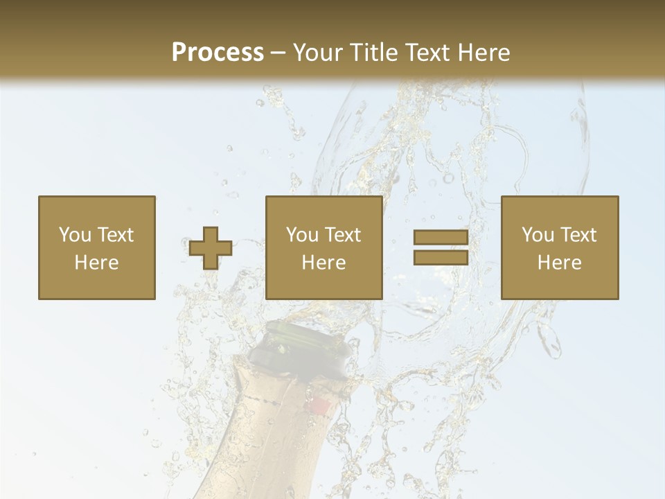 Luxury Flowing Cold PowerPoint Template