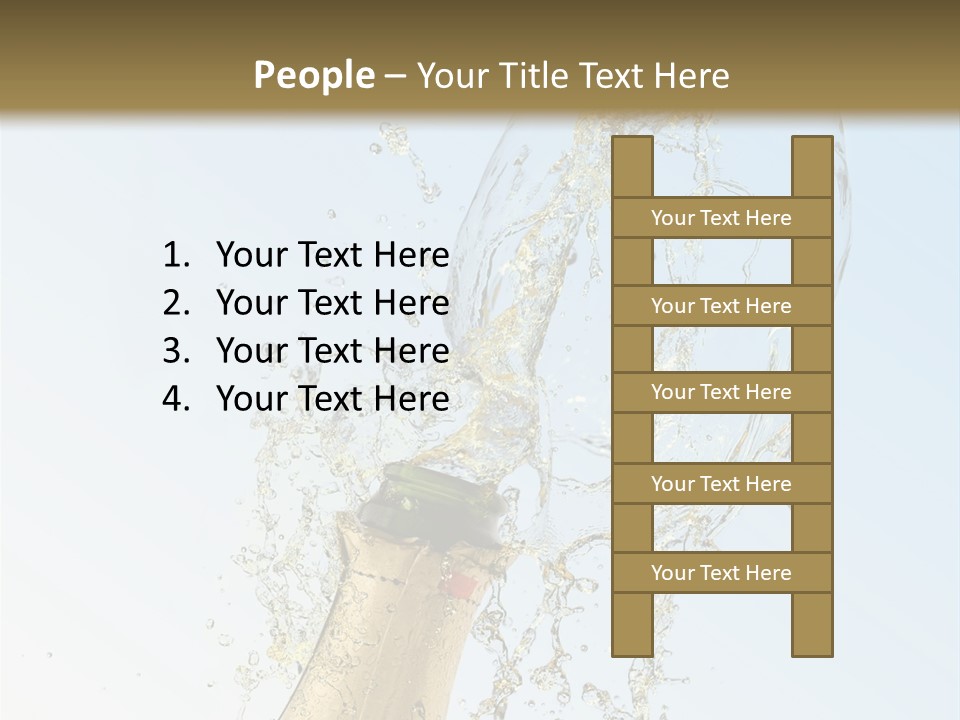 Luxury Flowing Cold PowerPoint Template