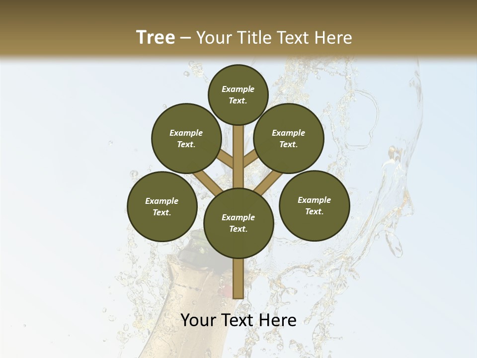 Luxury Flowing Cold PowerPoint Template