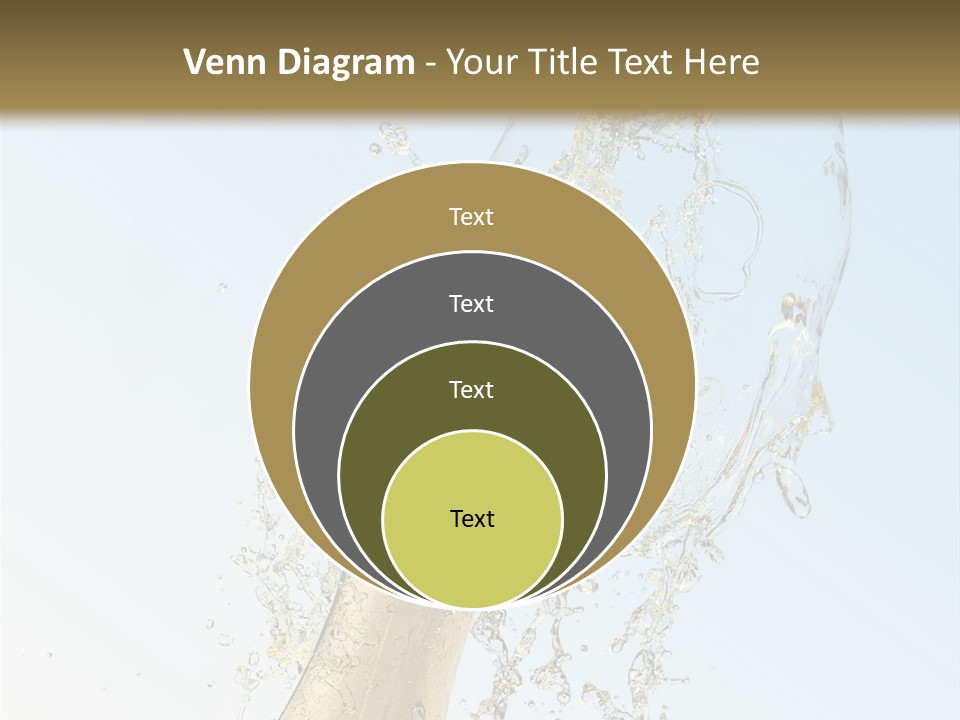 Luxury Flowing Cold PowerPoint Template