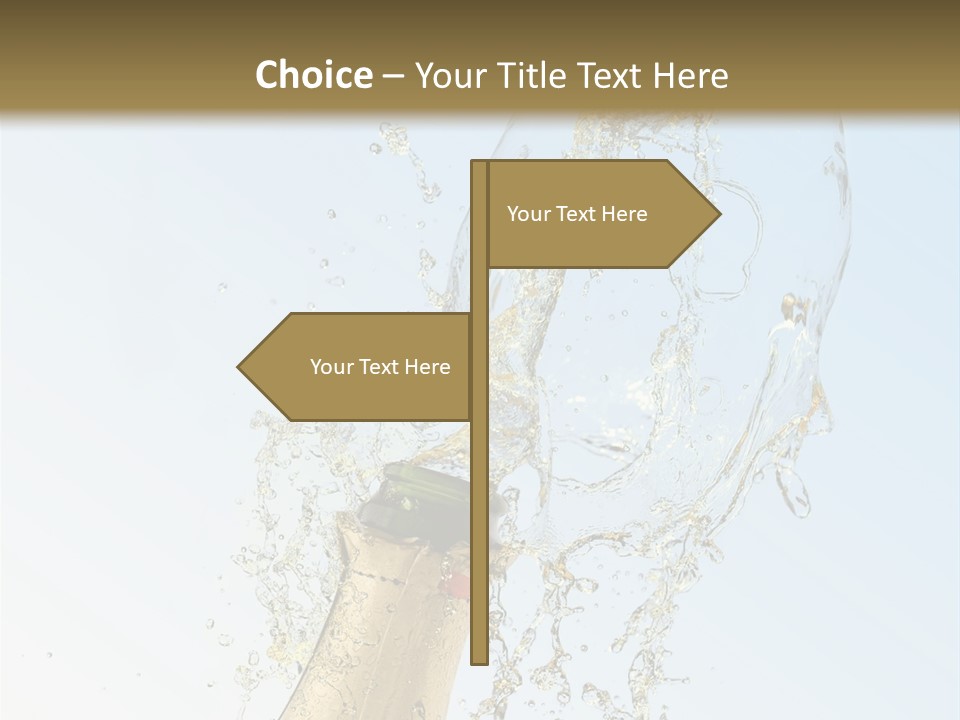 Luxury Flowing Cold PowerPoint Template
