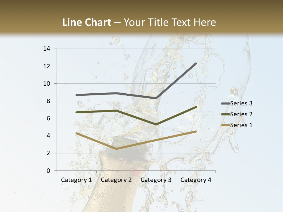 Luxury Flowing Cold PowerPoint Template