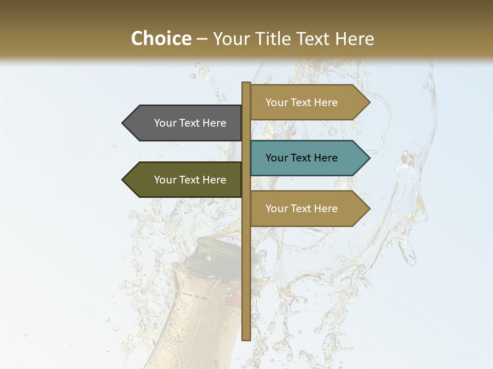 Luxury Flowing Cold PowerPoint Template