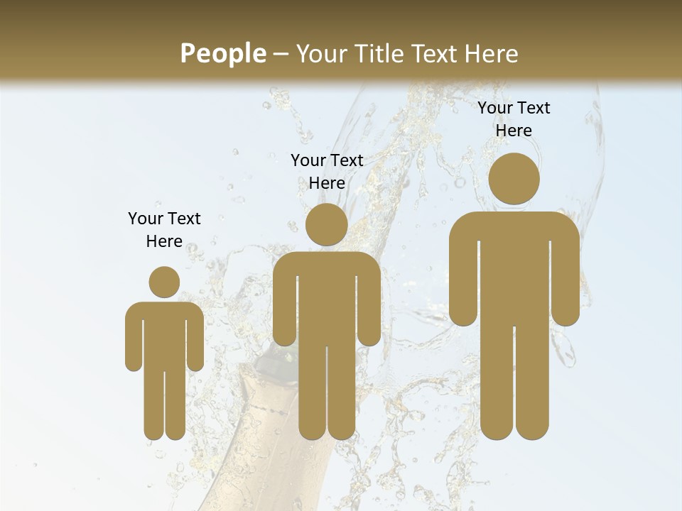 Luxury Flowing Cold PowerPoint Template