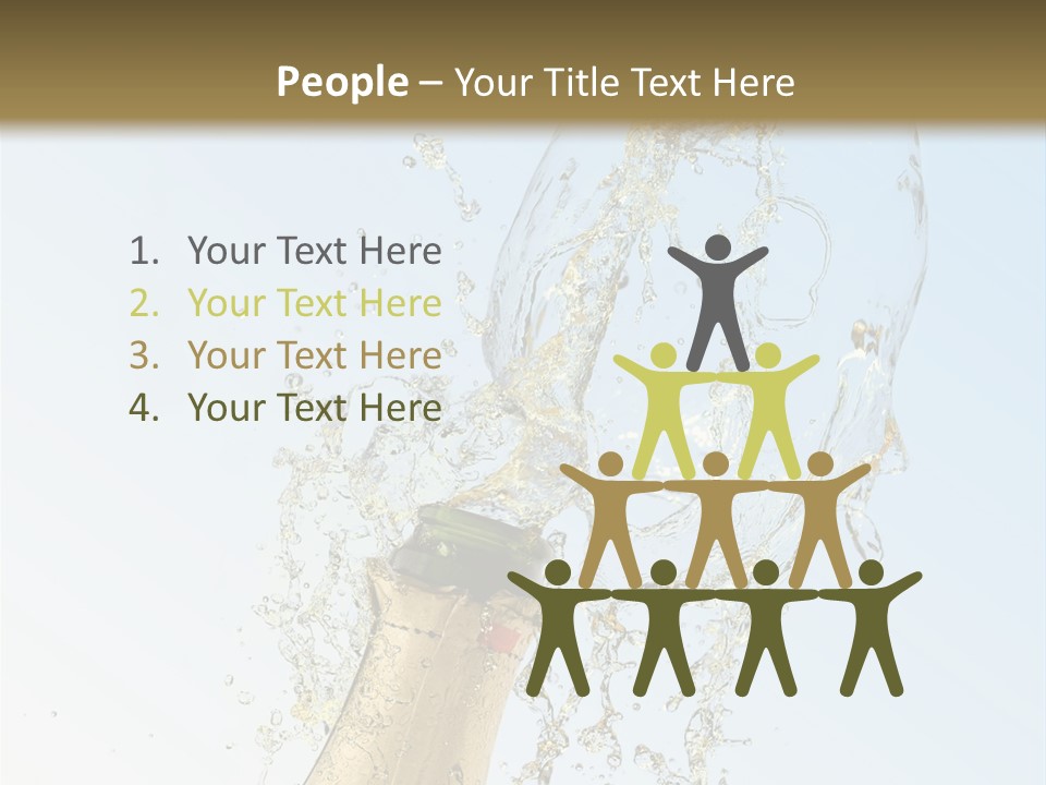 Luxury Flowing Cold PowerPoint Template