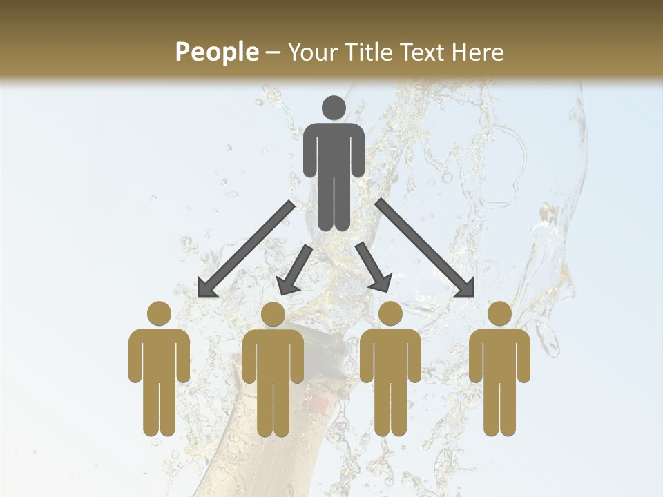 Luxury Flowing Cold PowerPoint Template