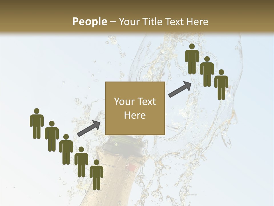 Luxury Flowing Cold PowerPoint Template