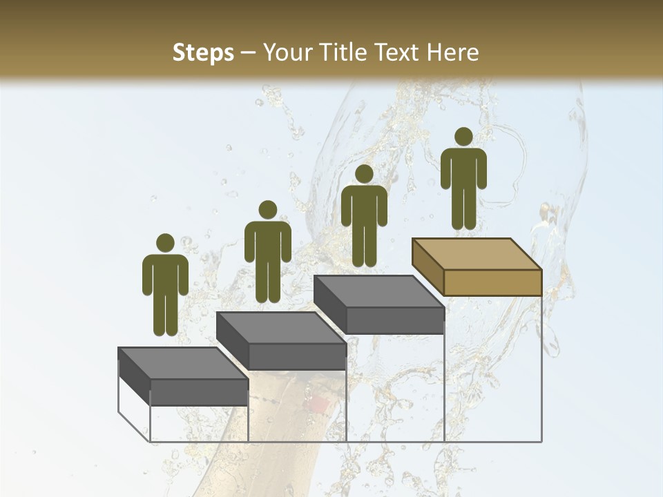 Luxury Flowing Cold PowerPoint Template