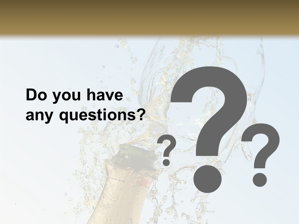 Luxury Flowing Cold PowerPoint Template