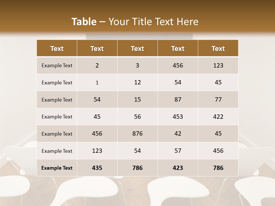 Class Lesson Seat PowerPoint Template