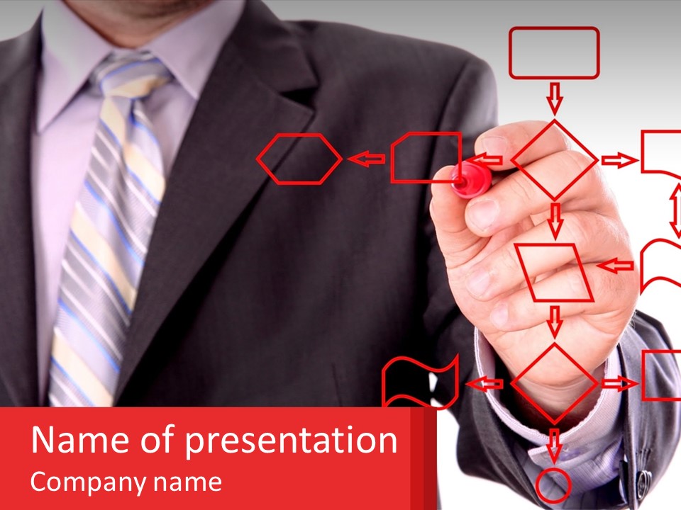 Summit Businessman Science PowerPoint Template