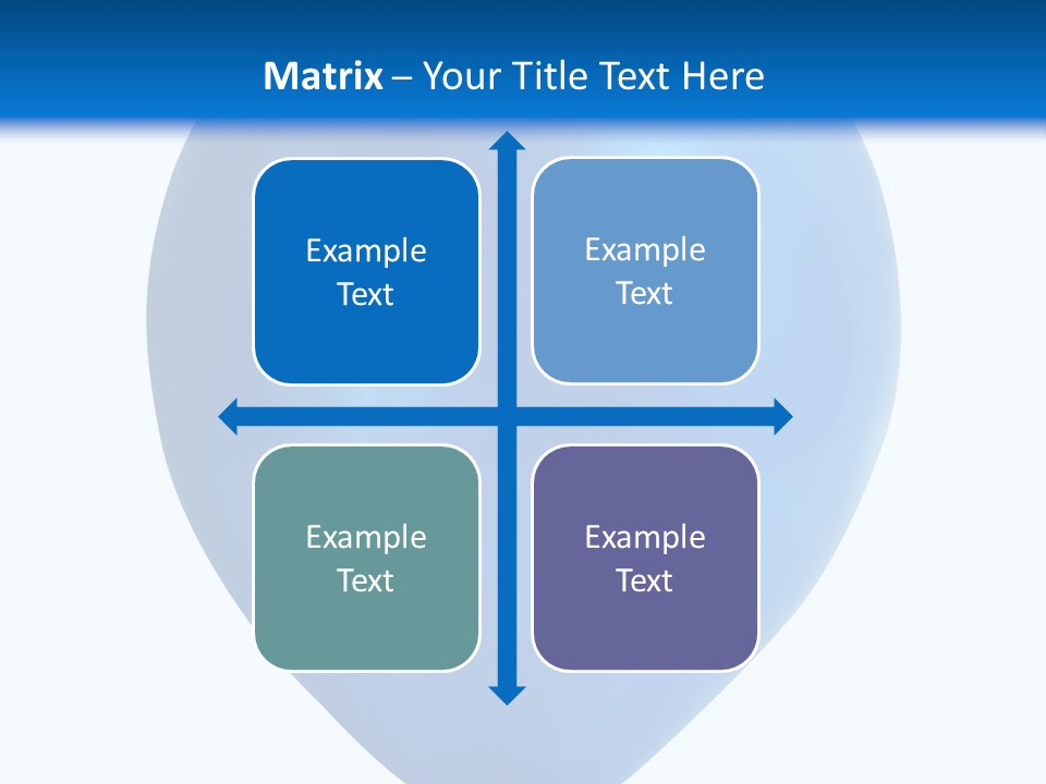 A Blue Balloon With A White Background PowerPoint Template