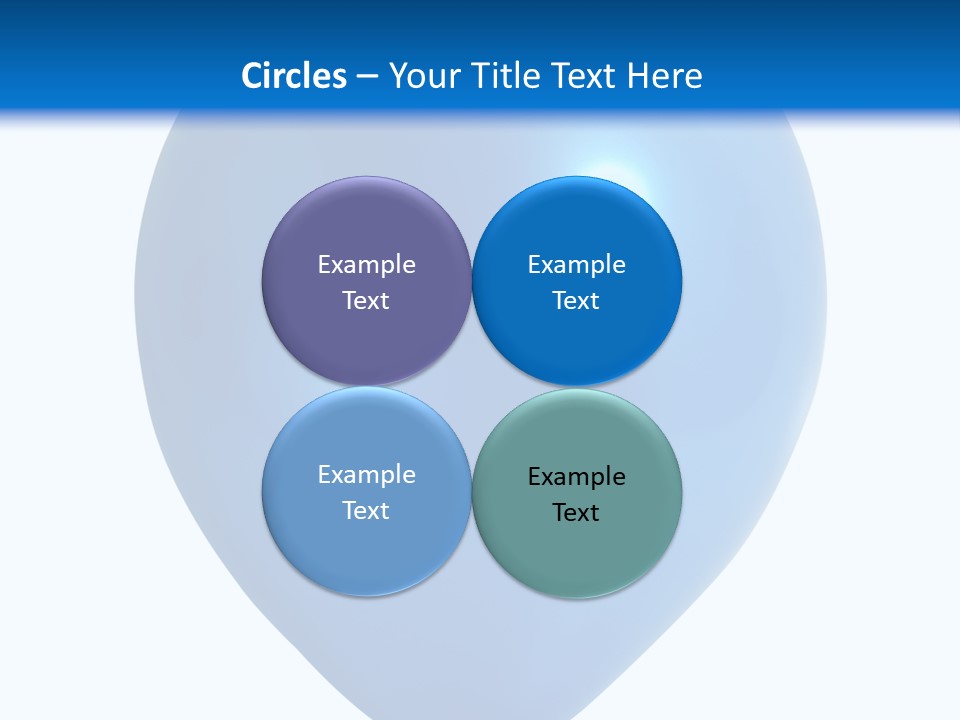 A Blue Balloon With A White Background PowerPoint Template