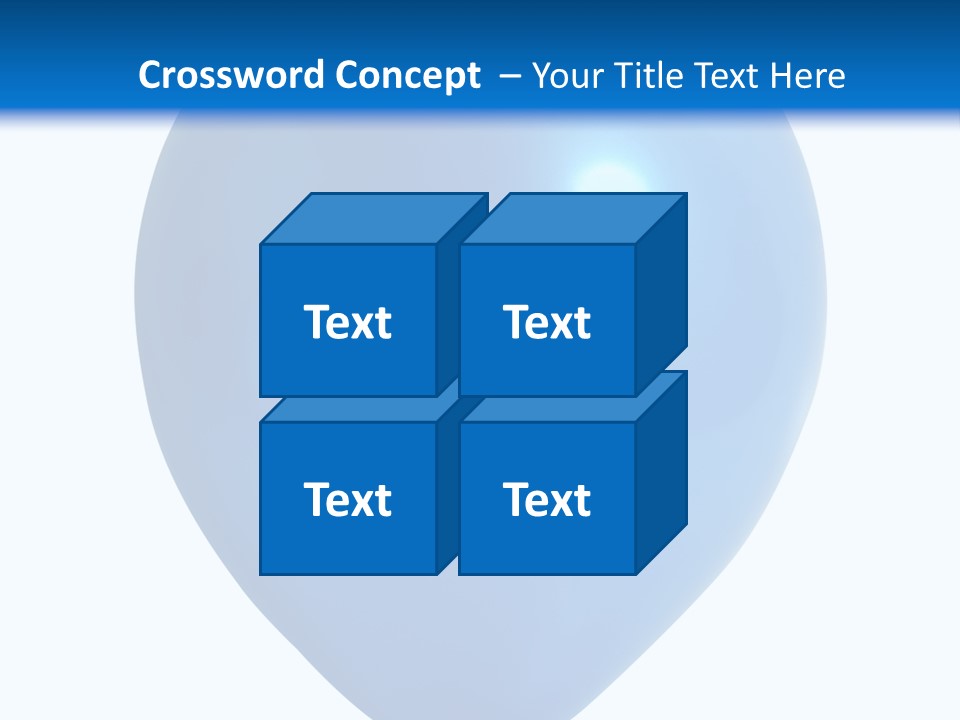 A Blue Balloon With A White Background PowerPoint Template