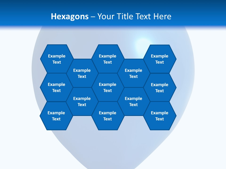 A Blue Balloon With A White Background PowerPoint Template