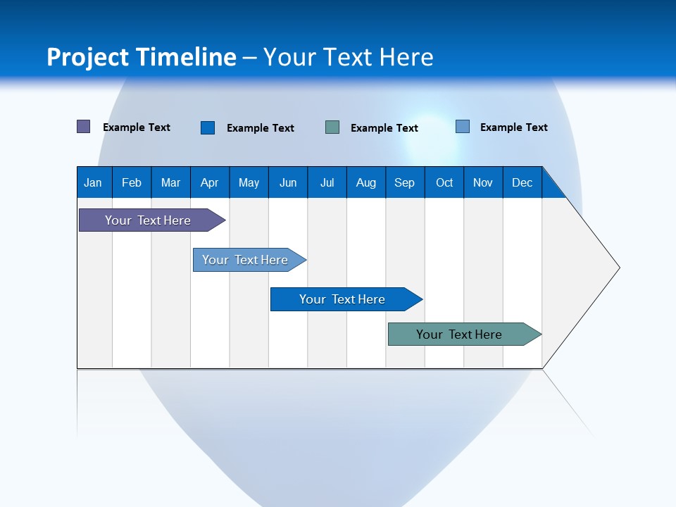 A Blue Balloon With A White Background PowerPoint Template