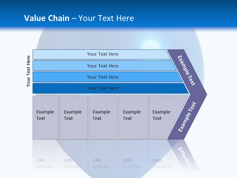 A Blue Balloon With A White Background PowerPoint Template