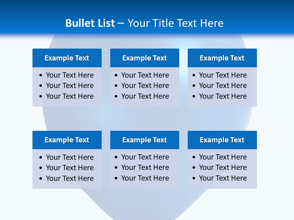 A Blue Balloon With A White Background PowerPoint Template