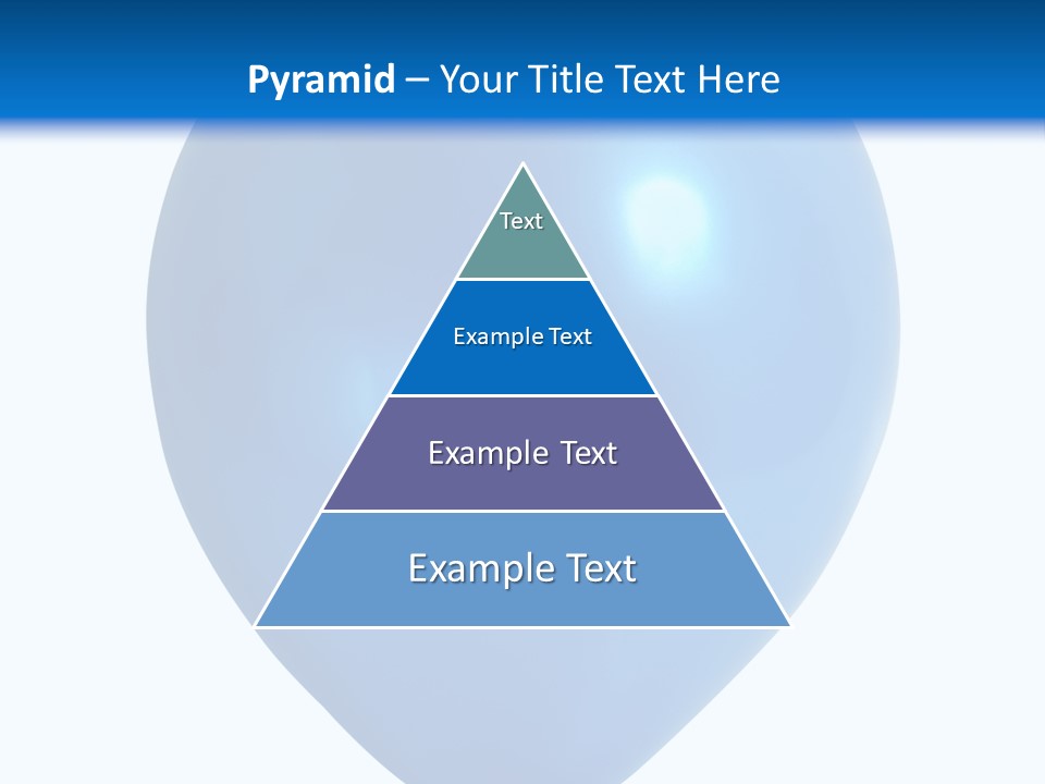 A Blue Balloon With A White Background PowerPoint Template