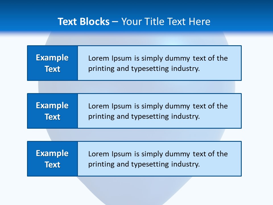 A Blue Balloon With A White Background PowerPoint Template