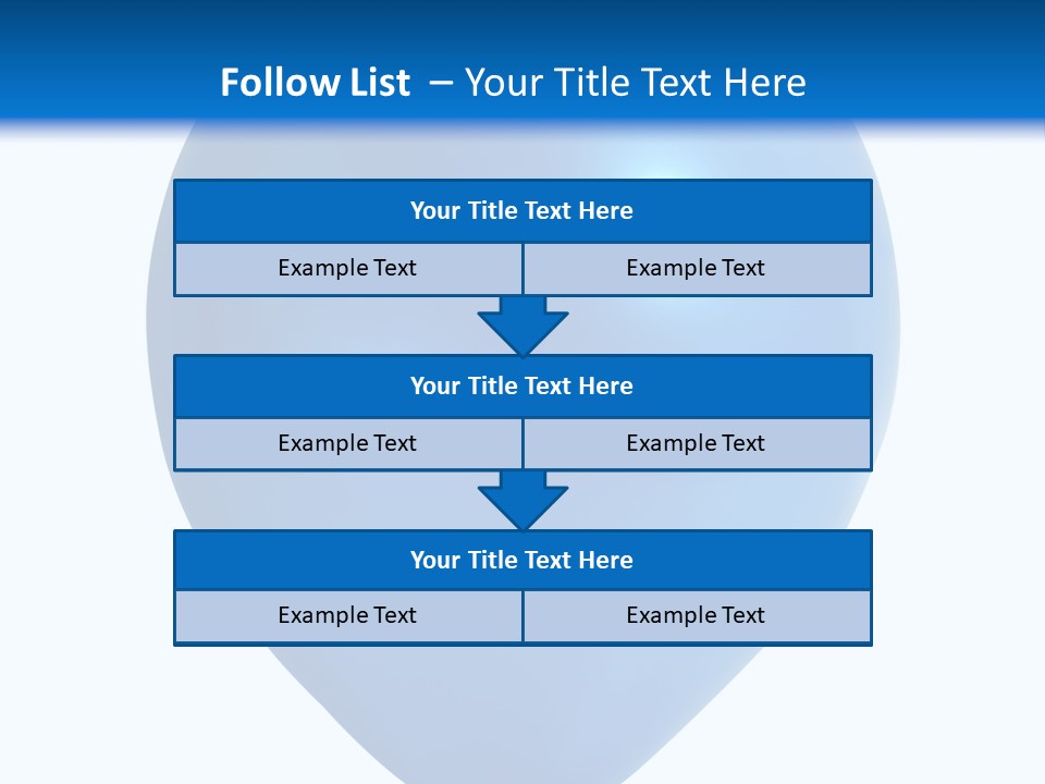 A Blue Balloon With A White Background PowerPoint Template