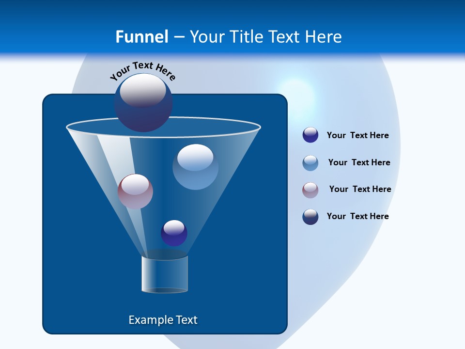 A Blue Balloon With A White Background PowerPoint Template