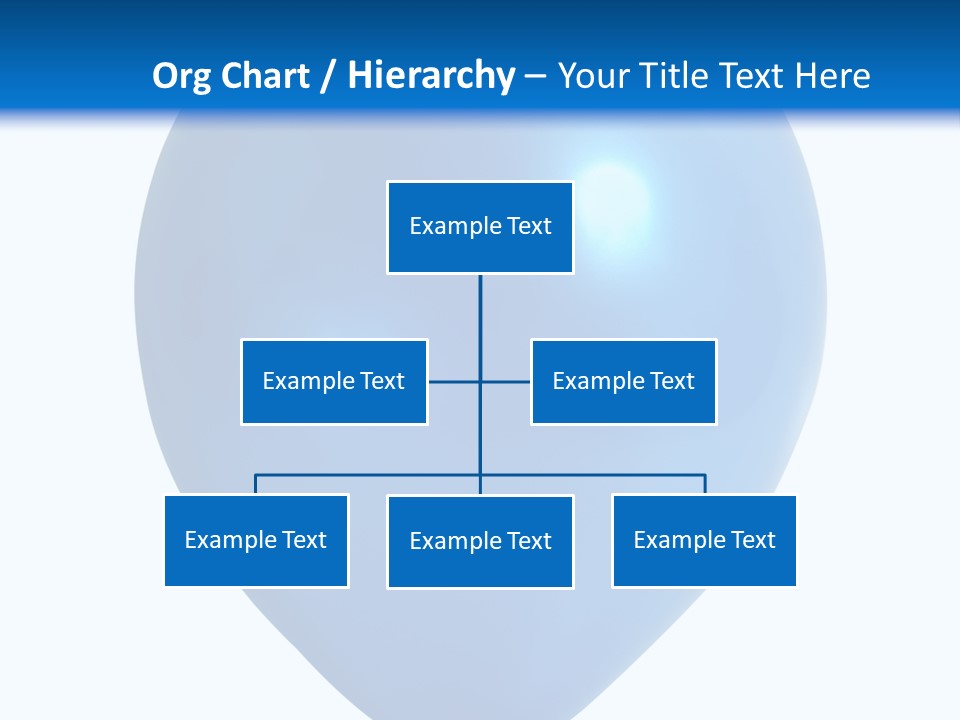 A Blue Balloon With A White Background PowerPoint Template