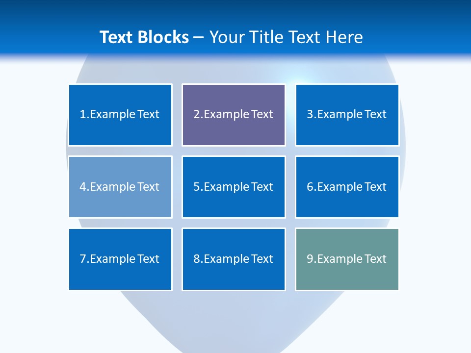 A Blue Balloon With A White Background PowerPoint Template