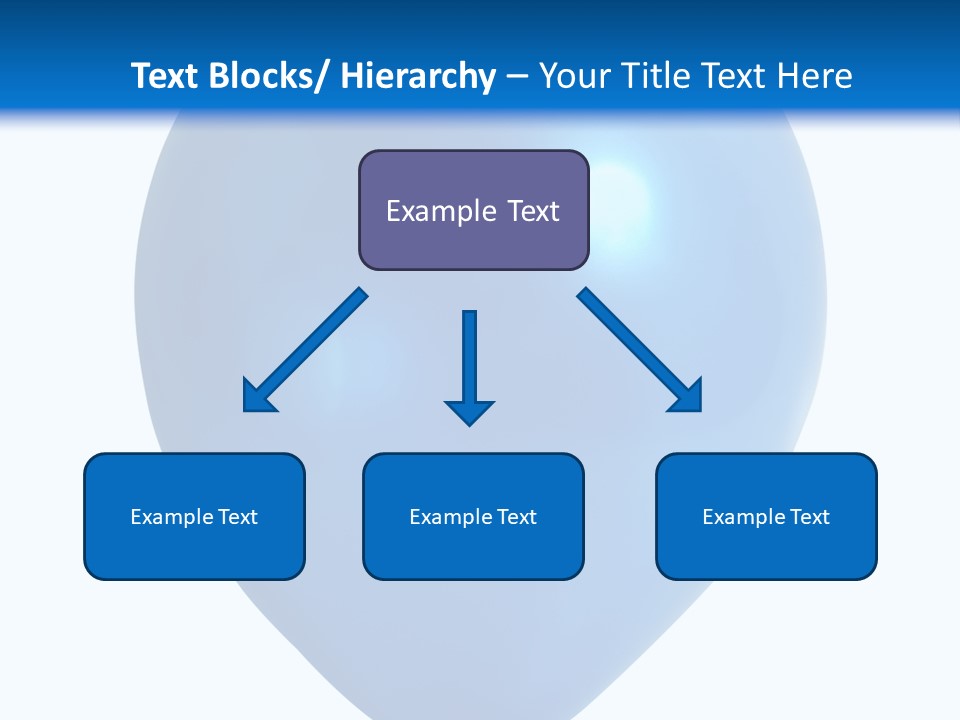 A Blue Balloon With A White Background PowerPoint Template