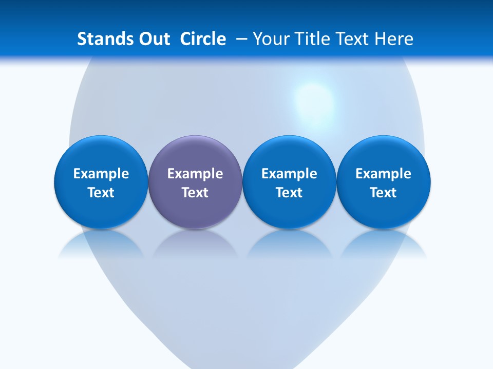 A Blue Balloon With A White Background PowerPoint Template