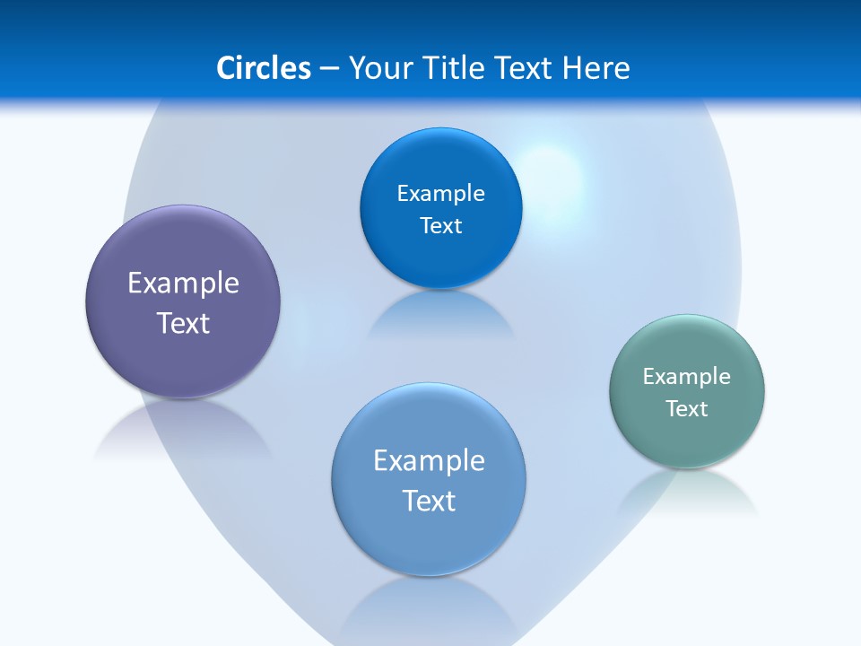 A Blue Balloon With A White Background PowerPoint Template