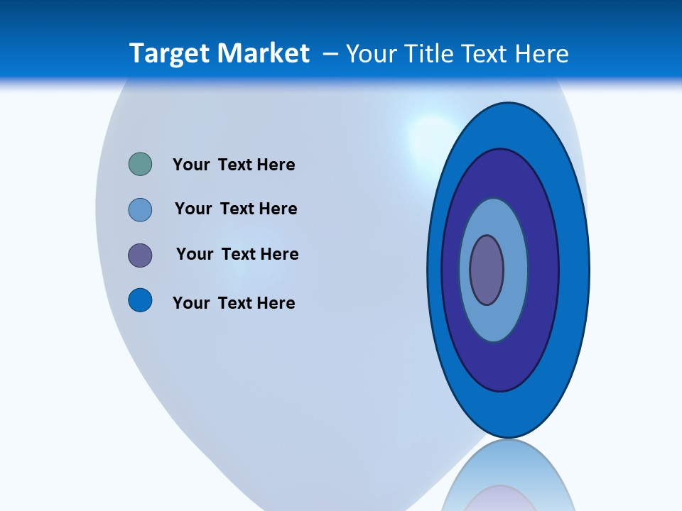 A Blue Balloon With A White Background PowerPoint Template