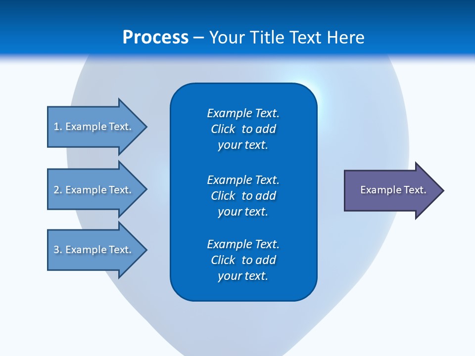 A Blue Balloon With A White Background PowerPoint Template