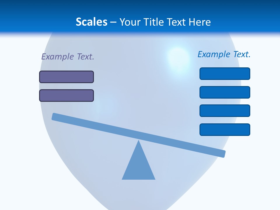 A Blue Balloon With A White Background PowerPoint Template