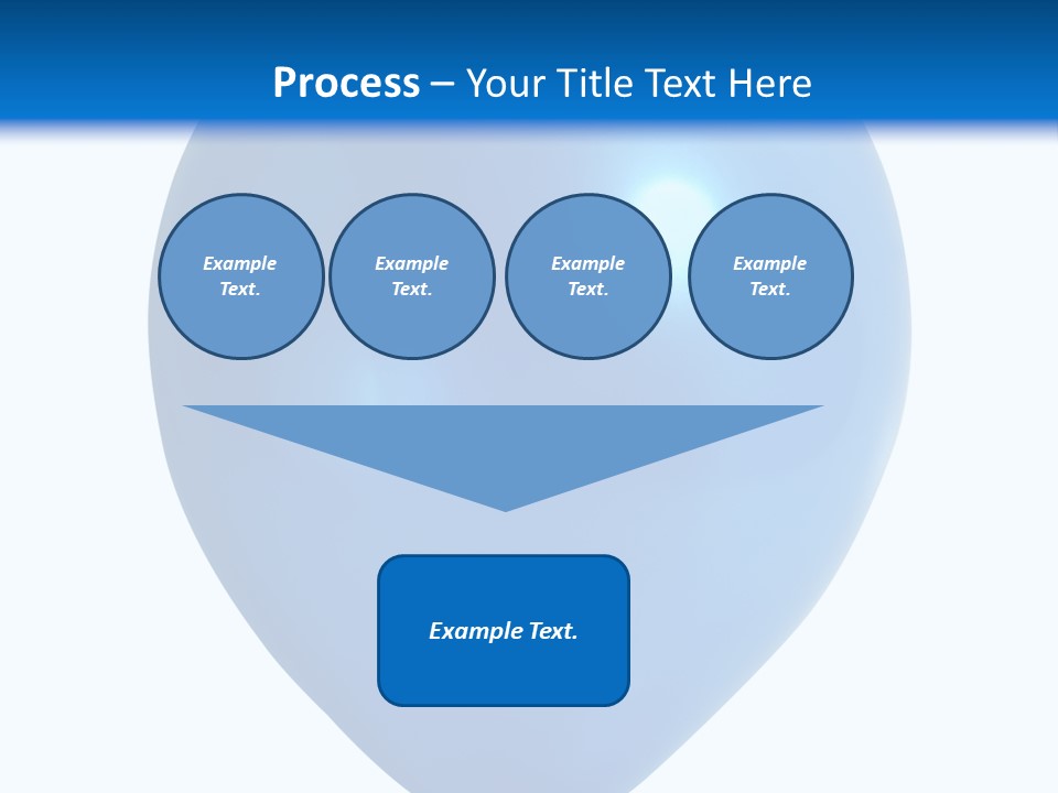 A Blue Balloon With A White Background PowerPoint Template