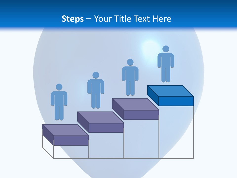 A Blue Balloon With A White Background PowerPoint Template