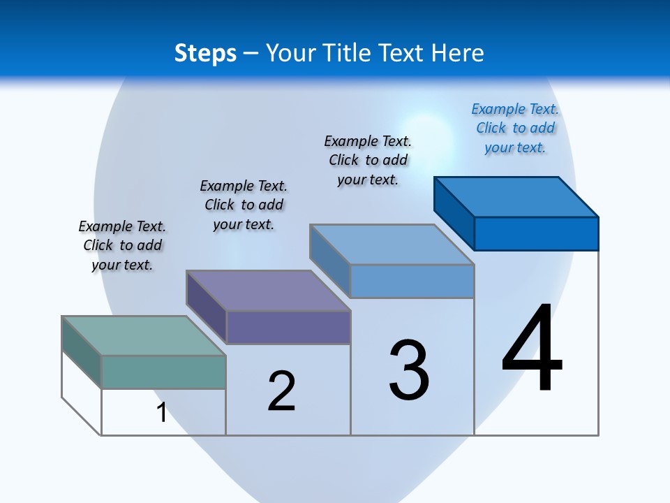 A Blue Balloon With A White Background PowerPoint Template