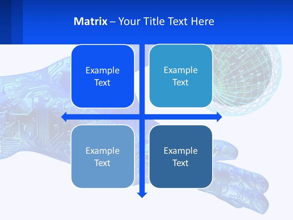 Composition Robot Gadget PowerPoint Template