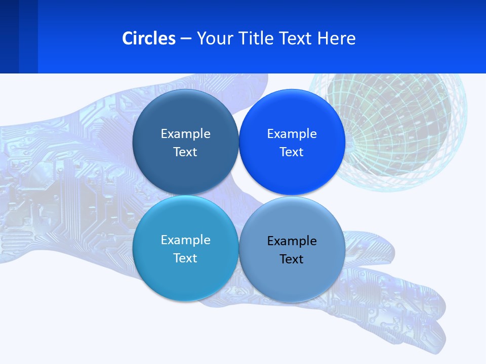 Composition Robot Gadget PowerPoint Template