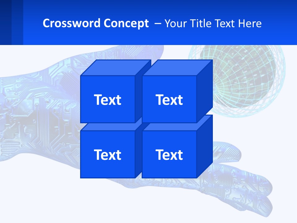 Composition Robot Gadget PowerPoint Template