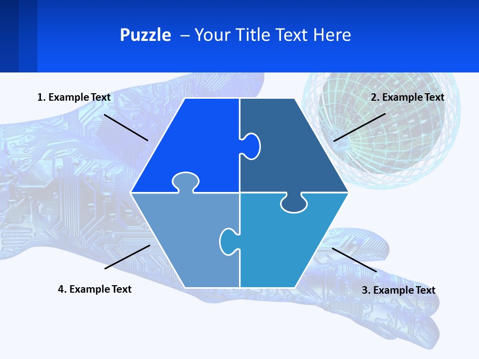 Composition Robot Gadget PowerPoint Template