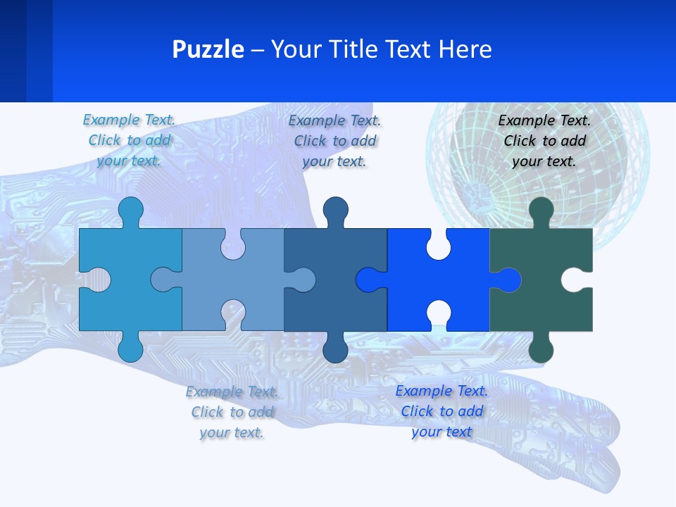 Composition Robot Gadget PowerPoint Template