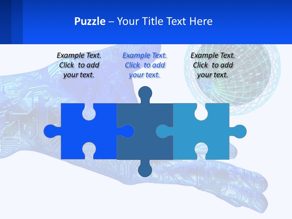 Composition Robot Gadget PowerPoint Template