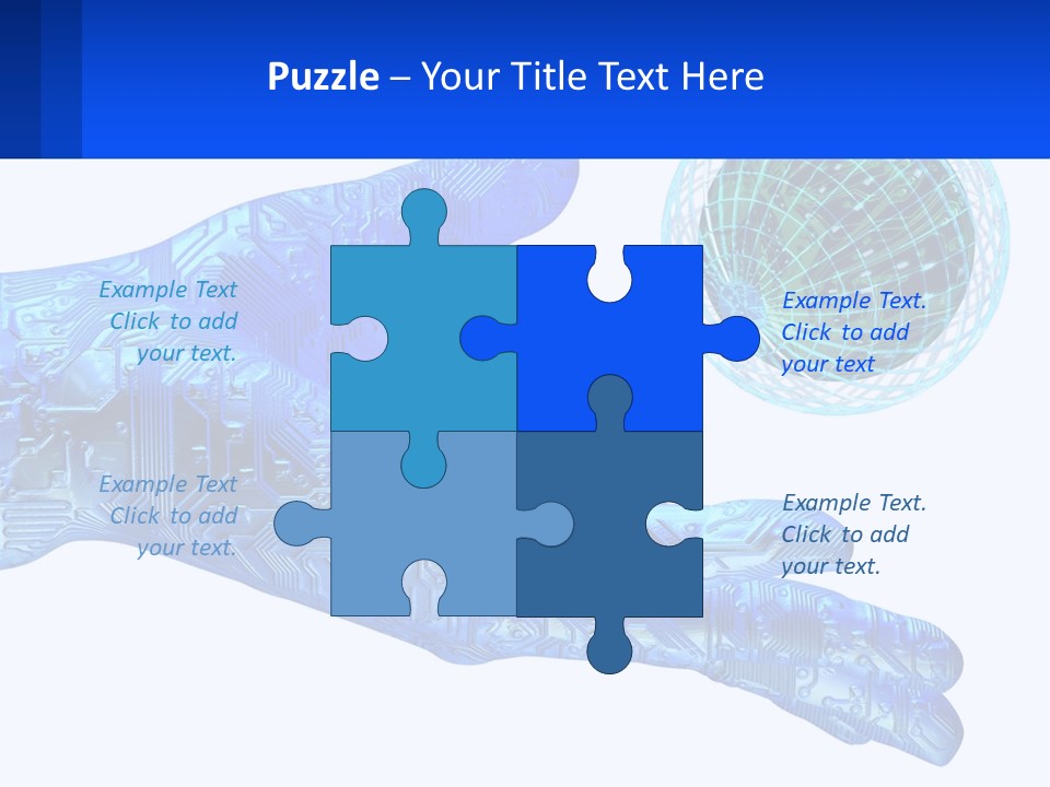 Composition Robot Gadget PowerPoint Template
