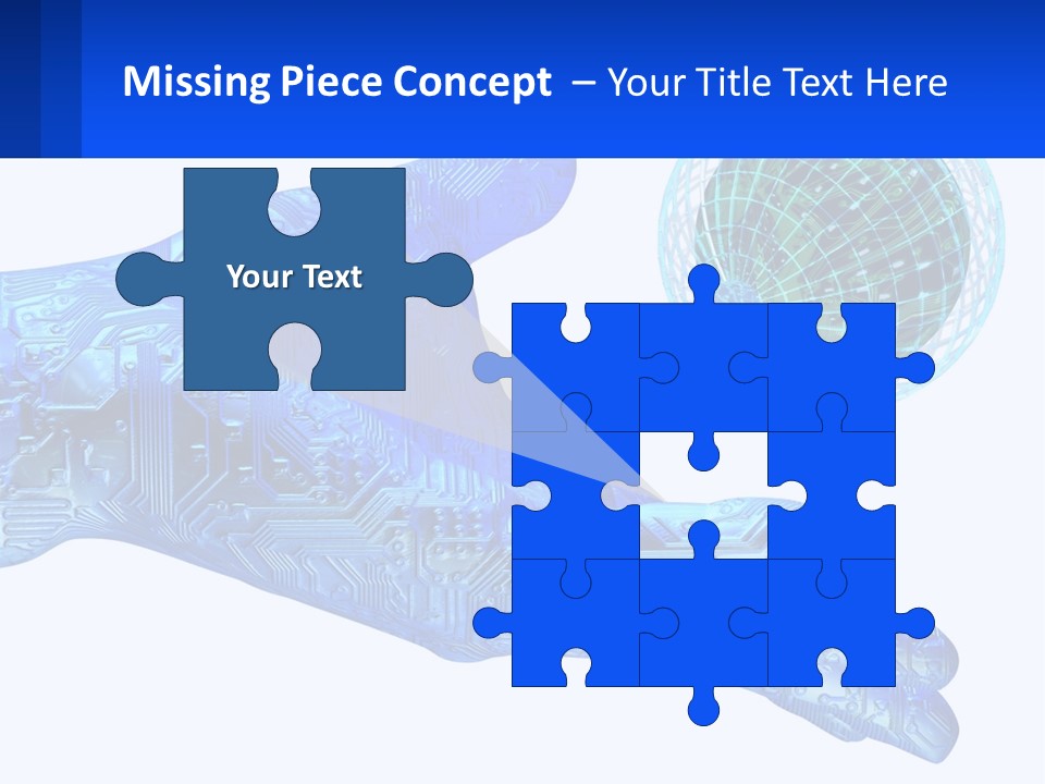 Composition Robot Gadget PowerPoint Template