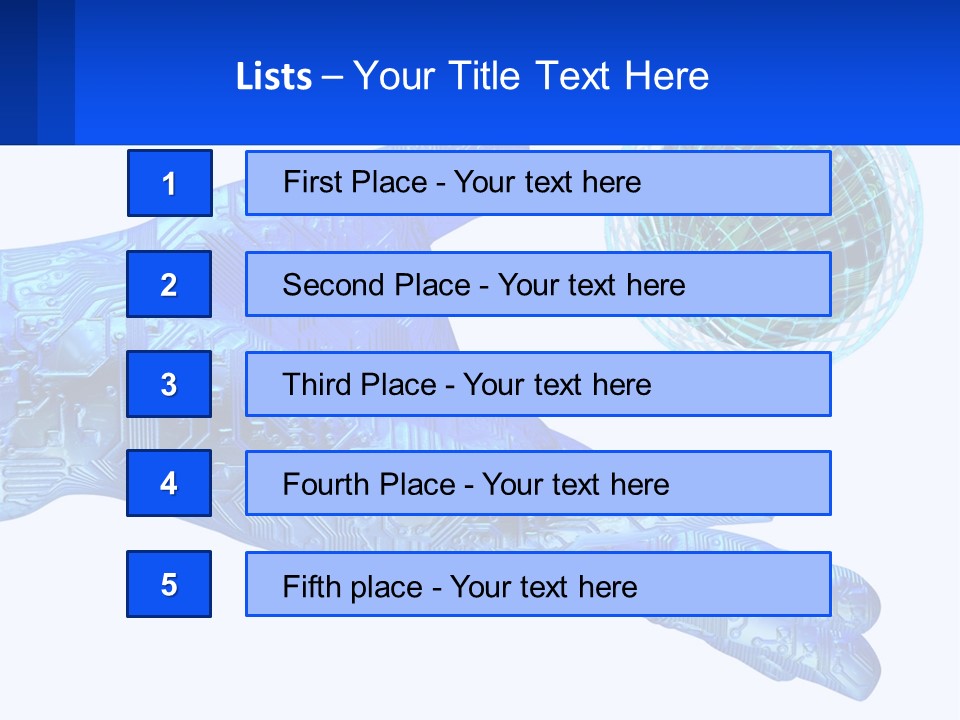 Composition Robot Gadget PowerPoint Template