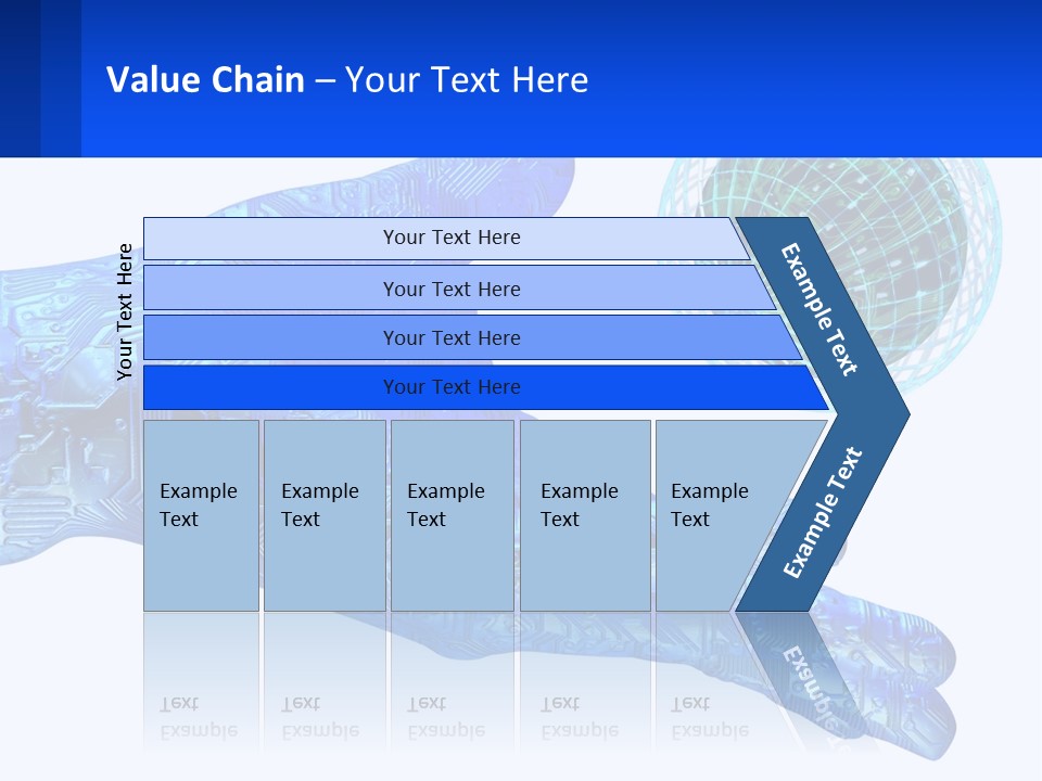 Composition Robot Gadget PowerPoint Template